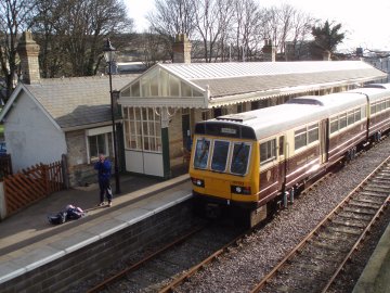 Train from the bridge